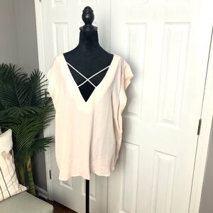 Forever 21 Pale Pink Batwing Top, Size 3X